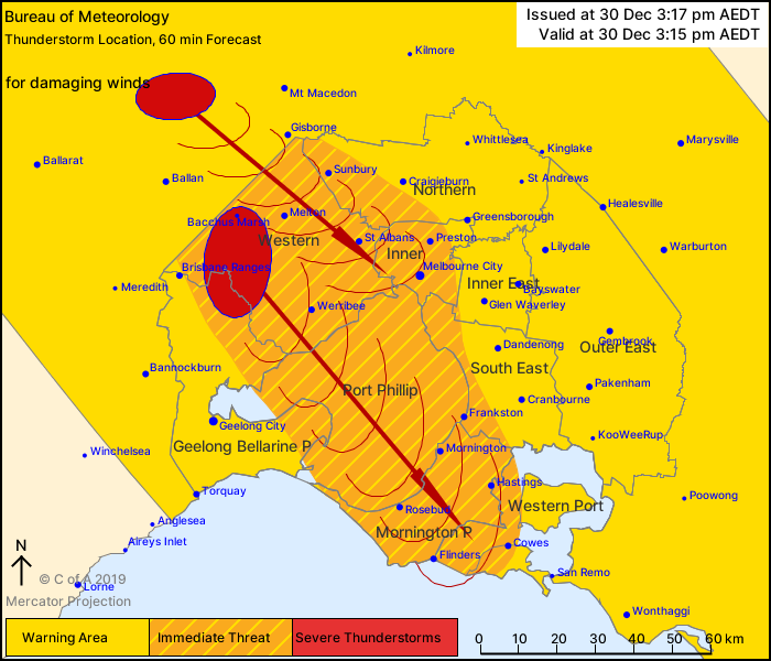 Melbourne Storms : Line if Severe Weather Incoming